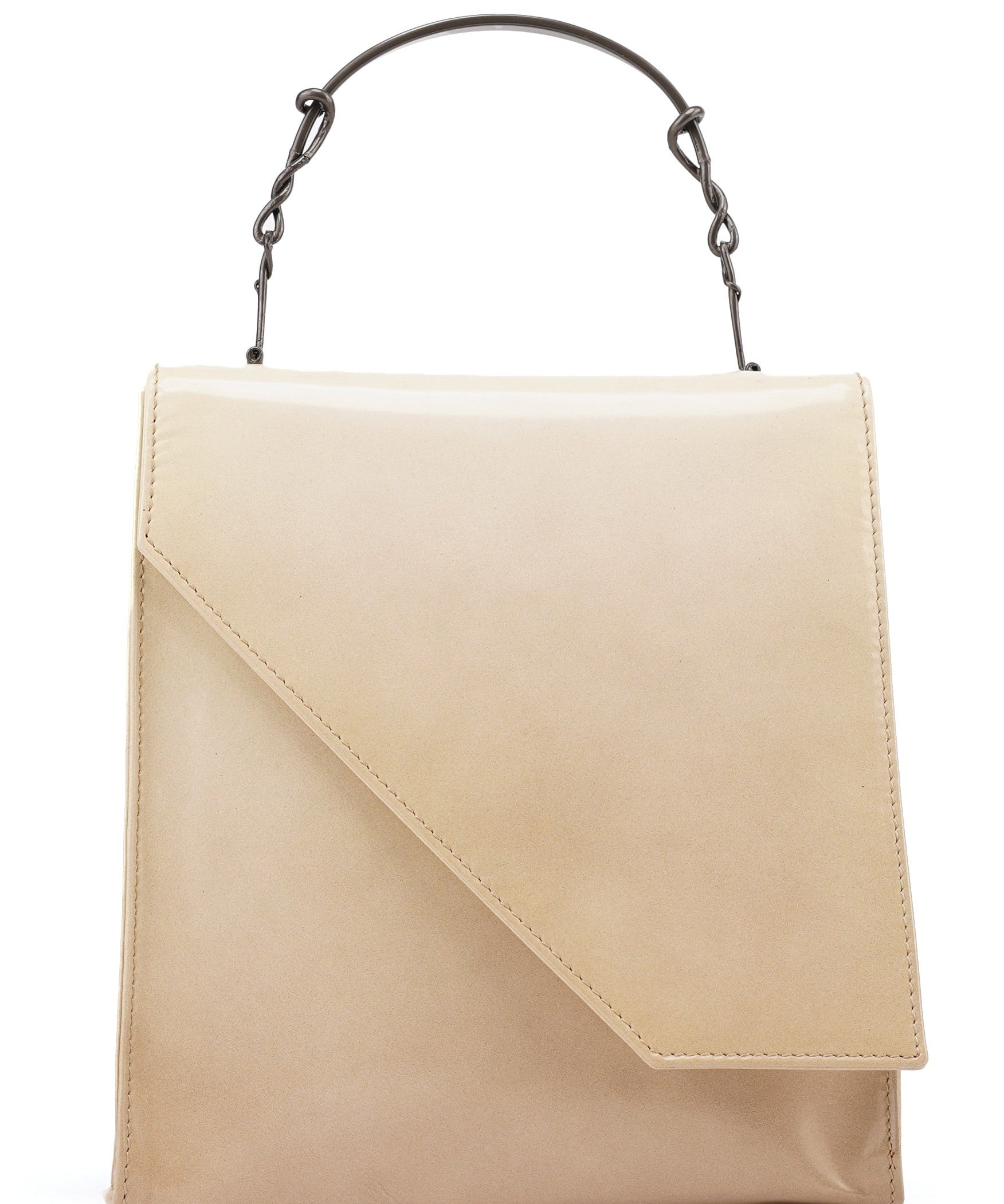 Prada Beige Spazzolato Asimetric Handbag