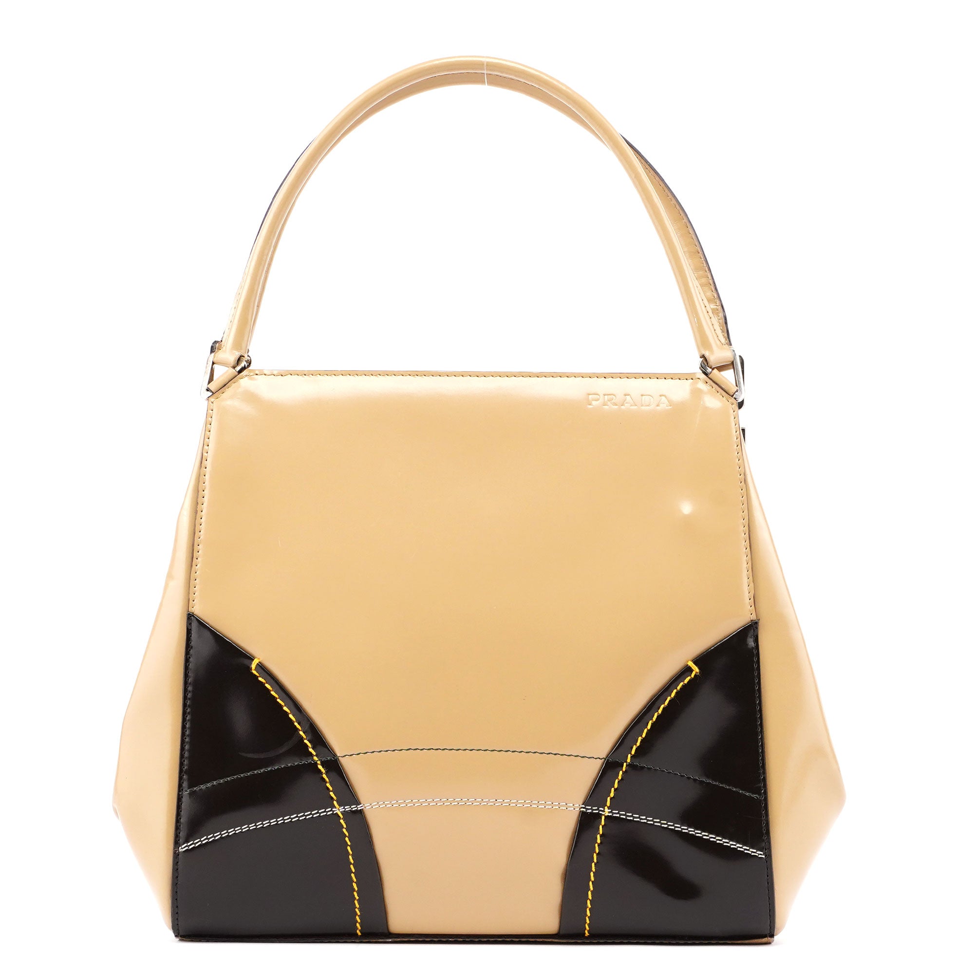 Prada Beige Spazzolato Chic Bag