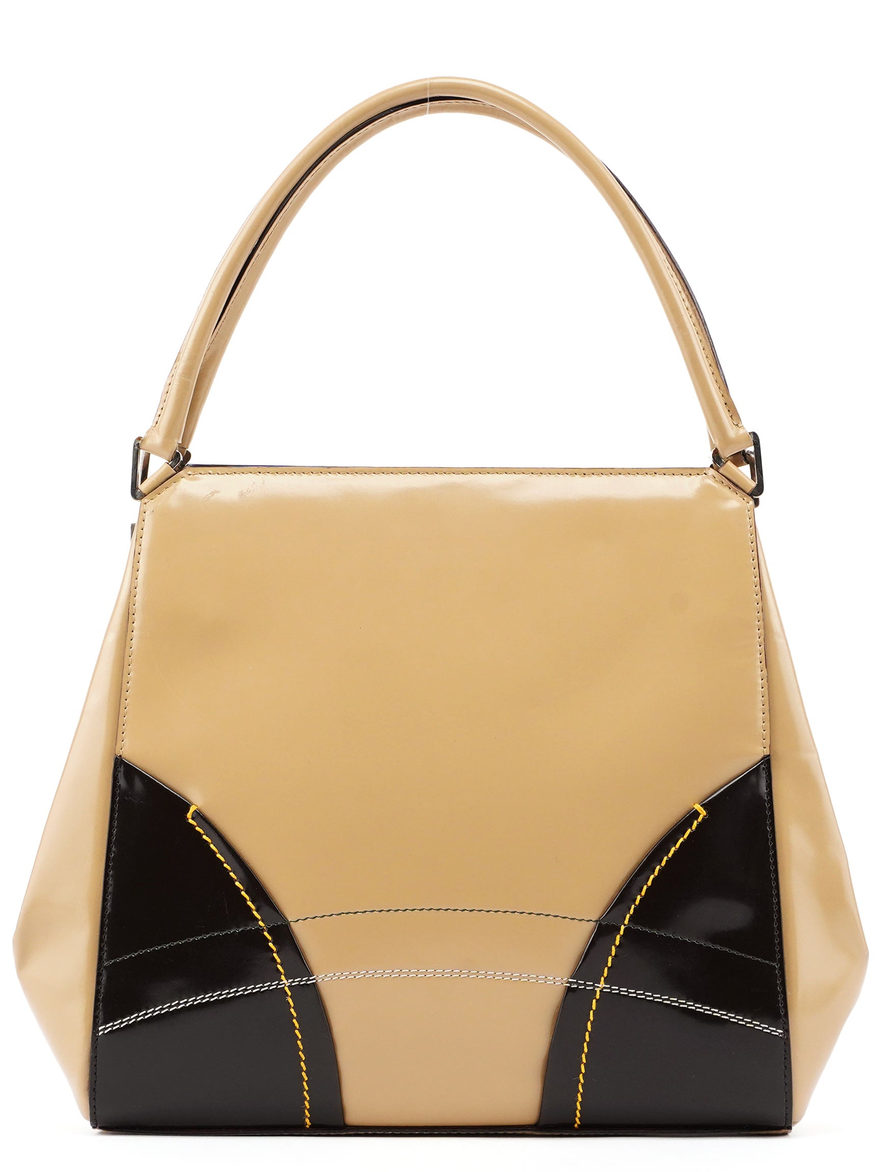 Prada Beige Spazzolato Chic Bag