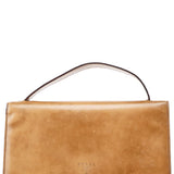 Prada Beige Spazzolato Flap Handbag