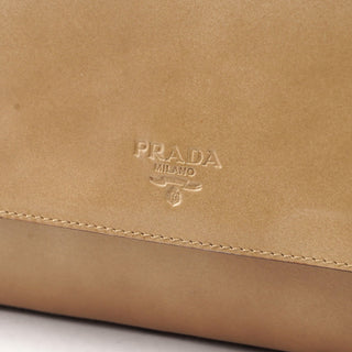 Prada Beige Spazzolato Shoulder Bag