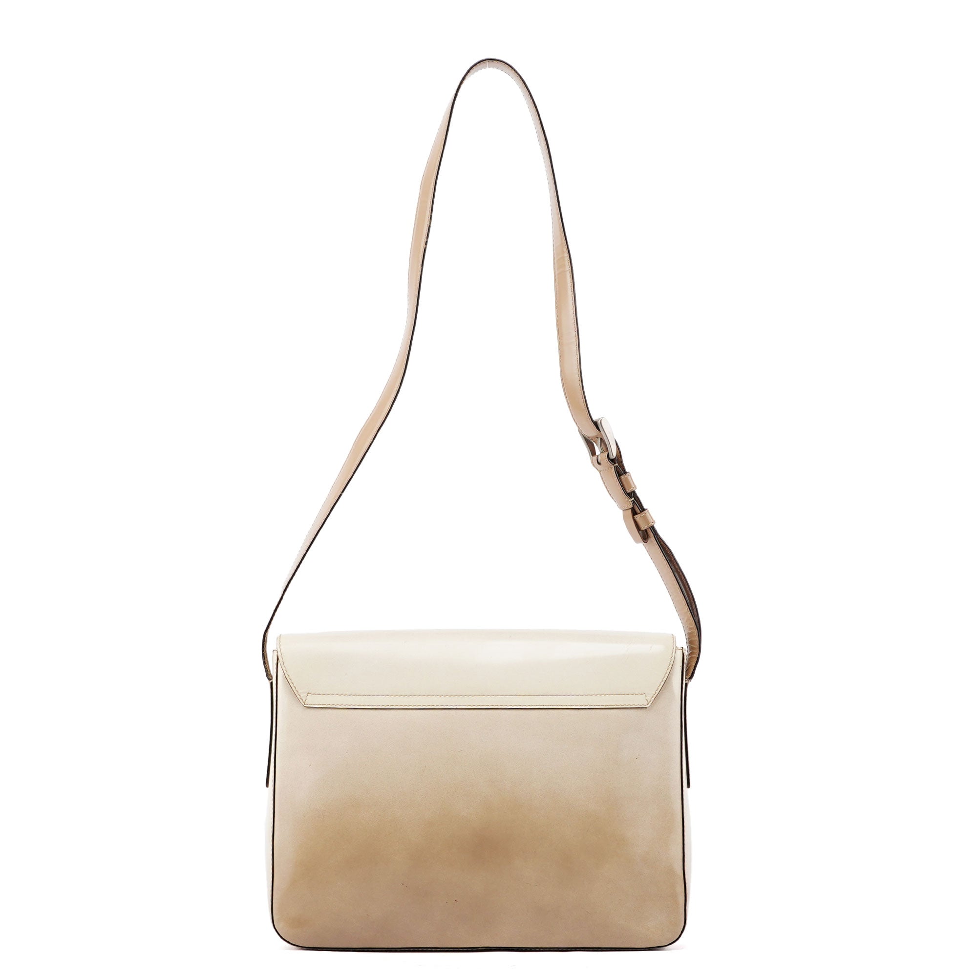 Prada Beige Spazzolato Shoulder Bag