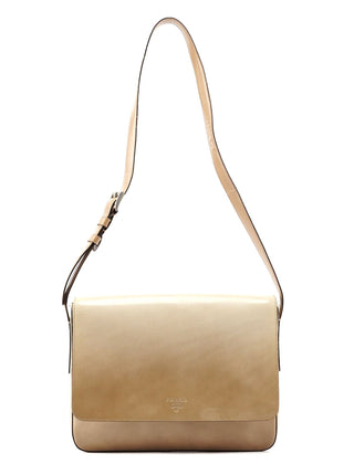 Prada Beige Spazzolato Shoulder Bag