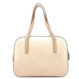 Prada Sac cabas Spazzolato en cuir verni beige