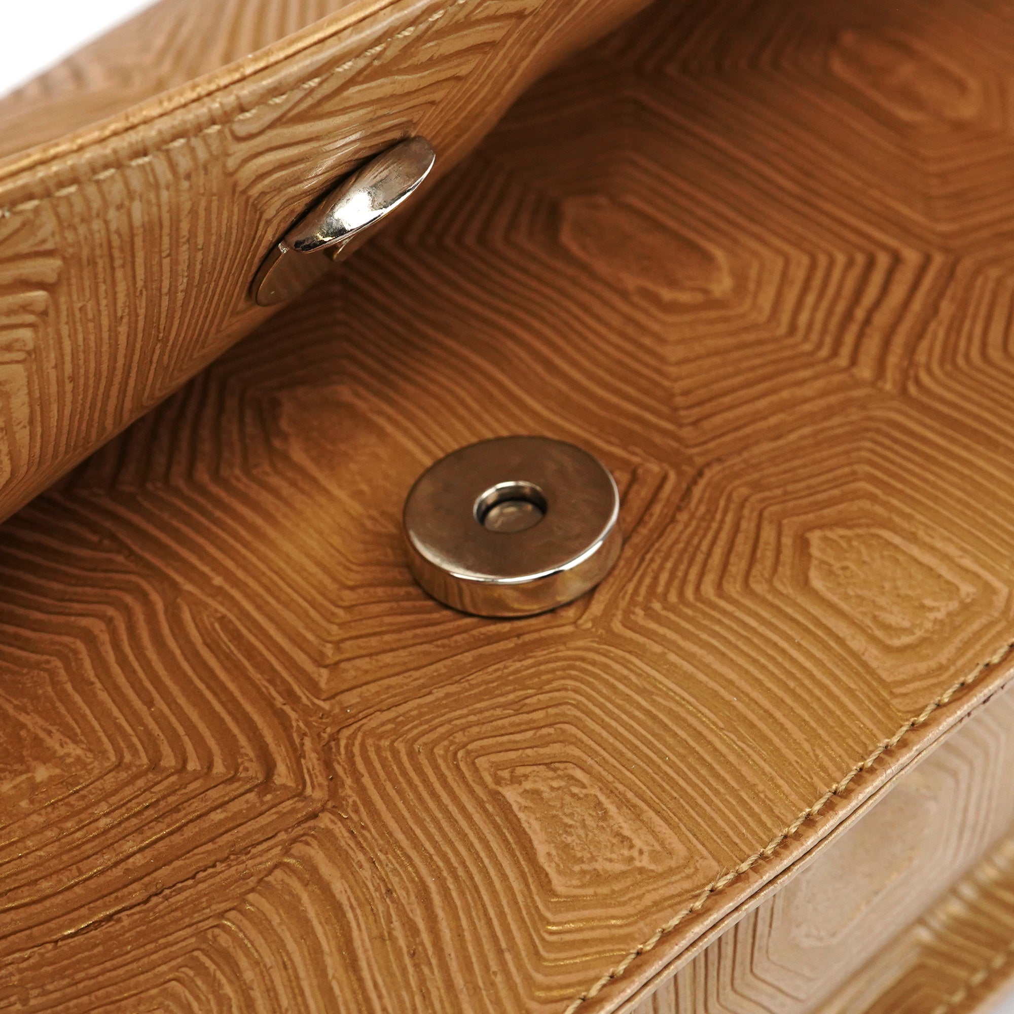 Prada Beige Tartaruga Mordo Shoulder Bag