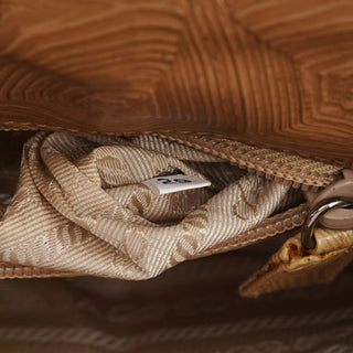 Prada Beige Tartaruga Mordo Shoulder Bag