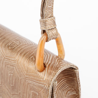 Prada Beige Tortoise Shoulder Bag