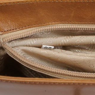 Prada Beige Vitello Buckle Shoulder Bag