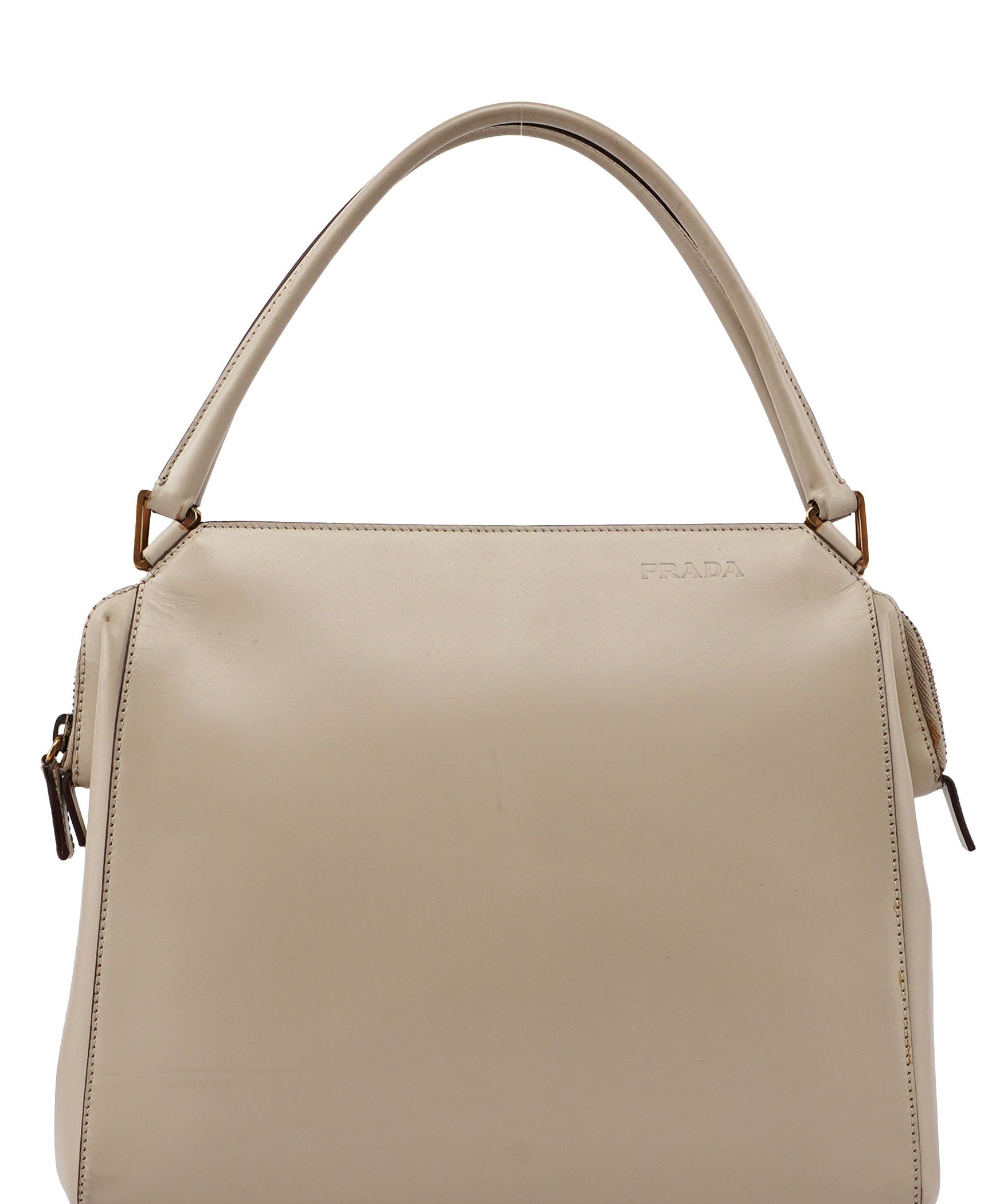 Prada Beige Vitello Chic Bag