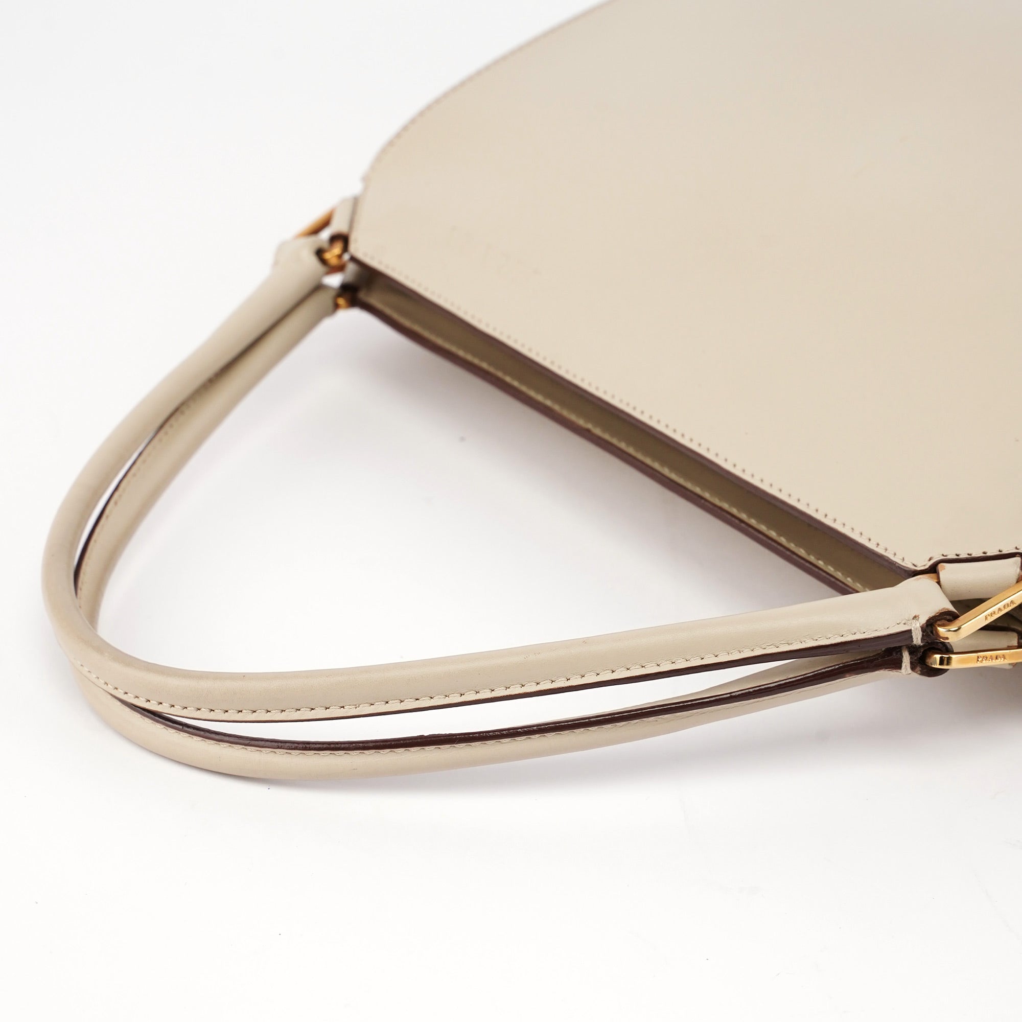 Prada Beige Vitello Chic Bag