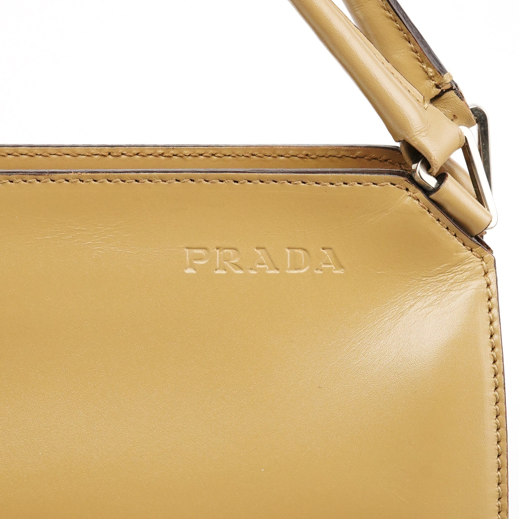 Prada Beige Vitello Chic Shoulder Bag