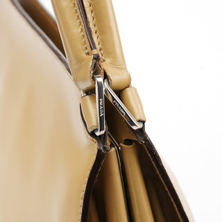 Prada Beige Vitello Chic Shoulder Bag