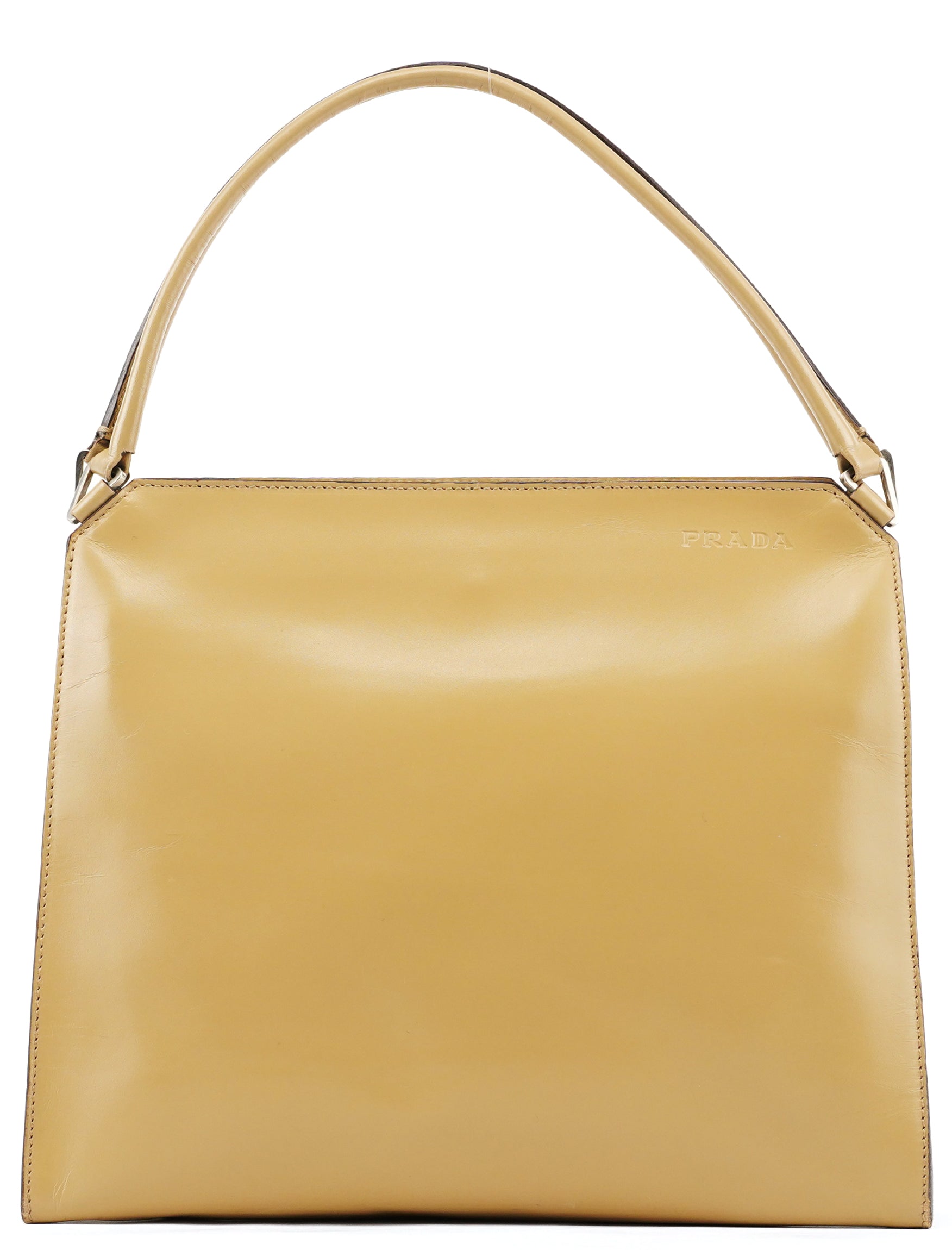 Prada Beige Vitello Chic Shoulder Bag