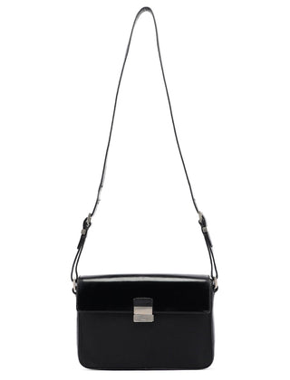 Prada Black Buckle Shoulder Bag