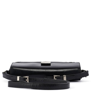 Prada Black Buckle Shoulder Bag