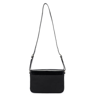 Prada Black Buckle Shoulder Bag