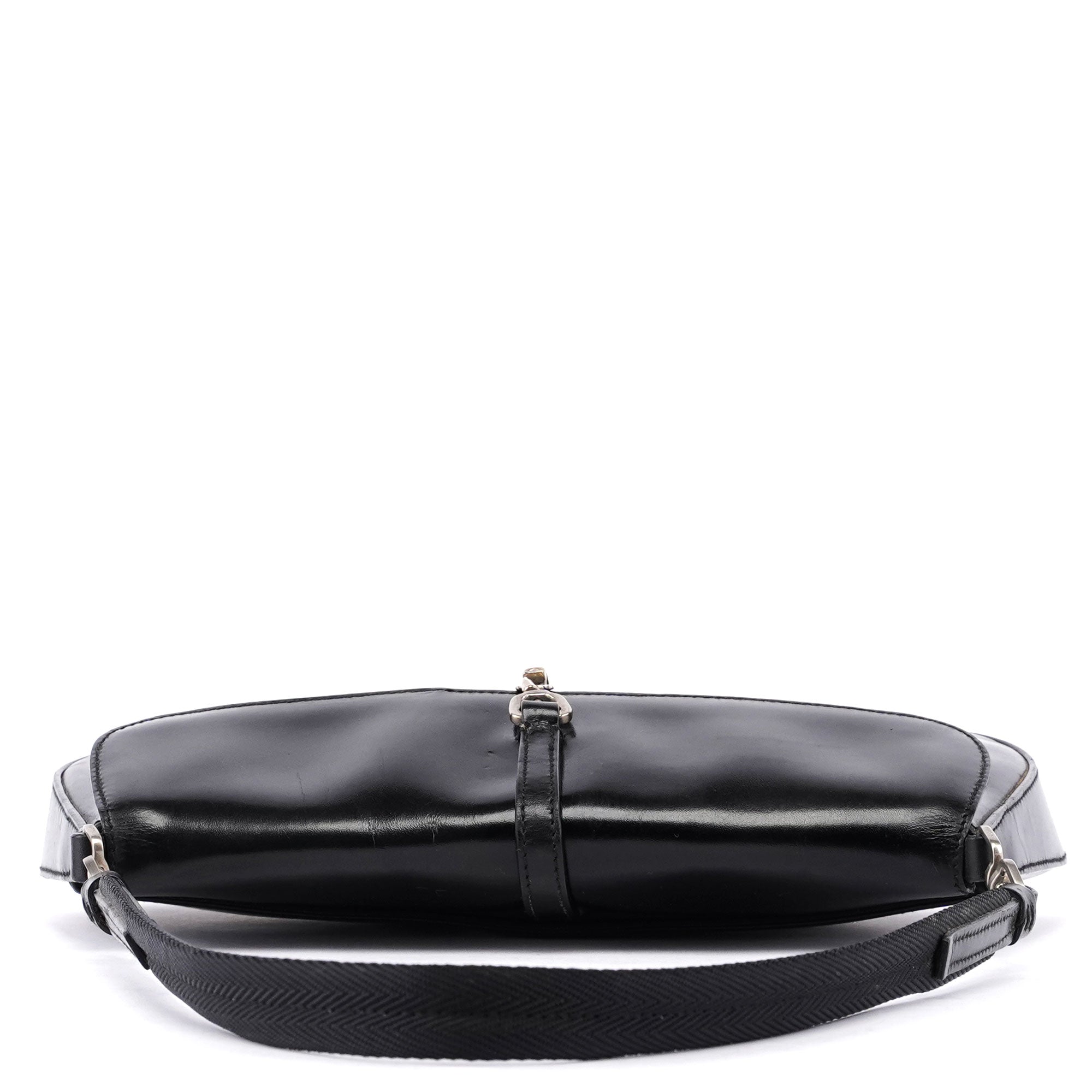Prada Sac hobo Cleo en cuir de veau noir