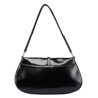 Prada Black Calfskin Cleo Hobo Shoulder Bag