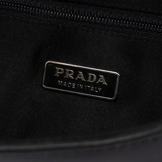 Prada Black Calfskin Cleo Hobo Shoulder Bag