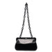 Prada Black Calfskin Clutch Chain Shoulder Bag