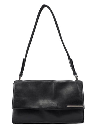 Prada Black Calfskin Hobo Shoulder Bag