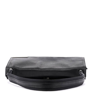 Prada Black Calfskin Hobo Shoulder Bag