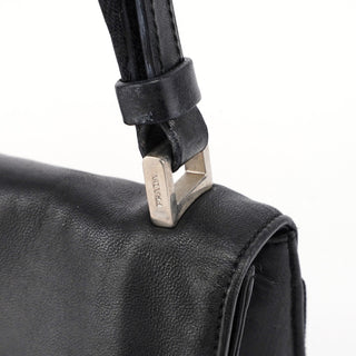 Prada Black Calfskin Hobo Shoulder Bag