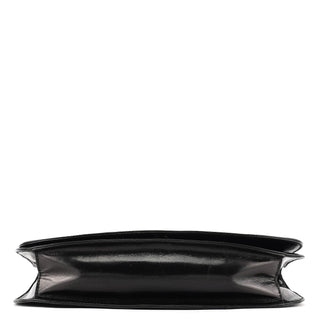 Prada Black Calfskin Madras Swing Chain Shoulder Bag