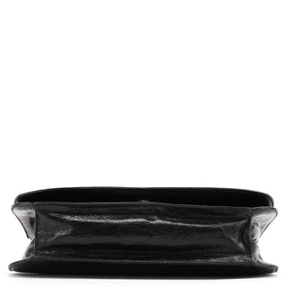 Prada Black Calfskin Madras Swing Shoulder Bag