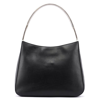 Prada Black Calfskin Metallo Shoulder Bag