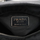 Prada Tote med kæde i sort kalveskind og nylon