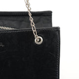 Prada Tote med kæde i sort kalveskind og nylon