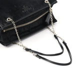 Prada Tote med kæde i sort kalveskind og nylon