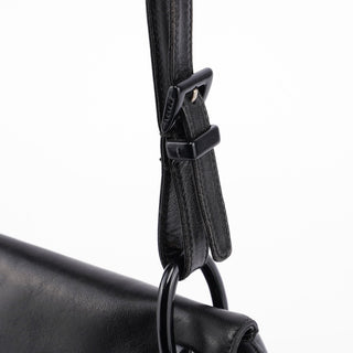 Prada Black Calfskin Plastic Chain Shoulder Bag