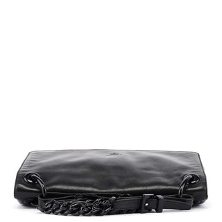 Prada Black Calfskin Plastic Chain Shoulder Bag