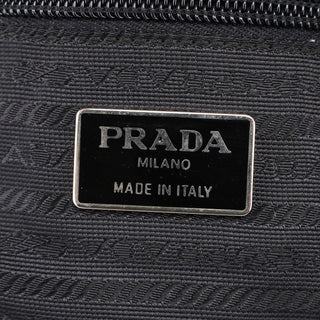 Prada Black Calfskin Plastic Chain Shoulder Bag