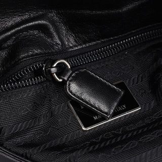 Prada Black Calfskin Plastic Chain Shoulder Bag