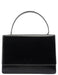 Prada Black Calfskin Top Handle Flap Bag