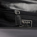 Prada Black Calfskin Top Handle Flap Bag