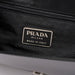 Prada Black Calfskin Top Handle Flap Bag