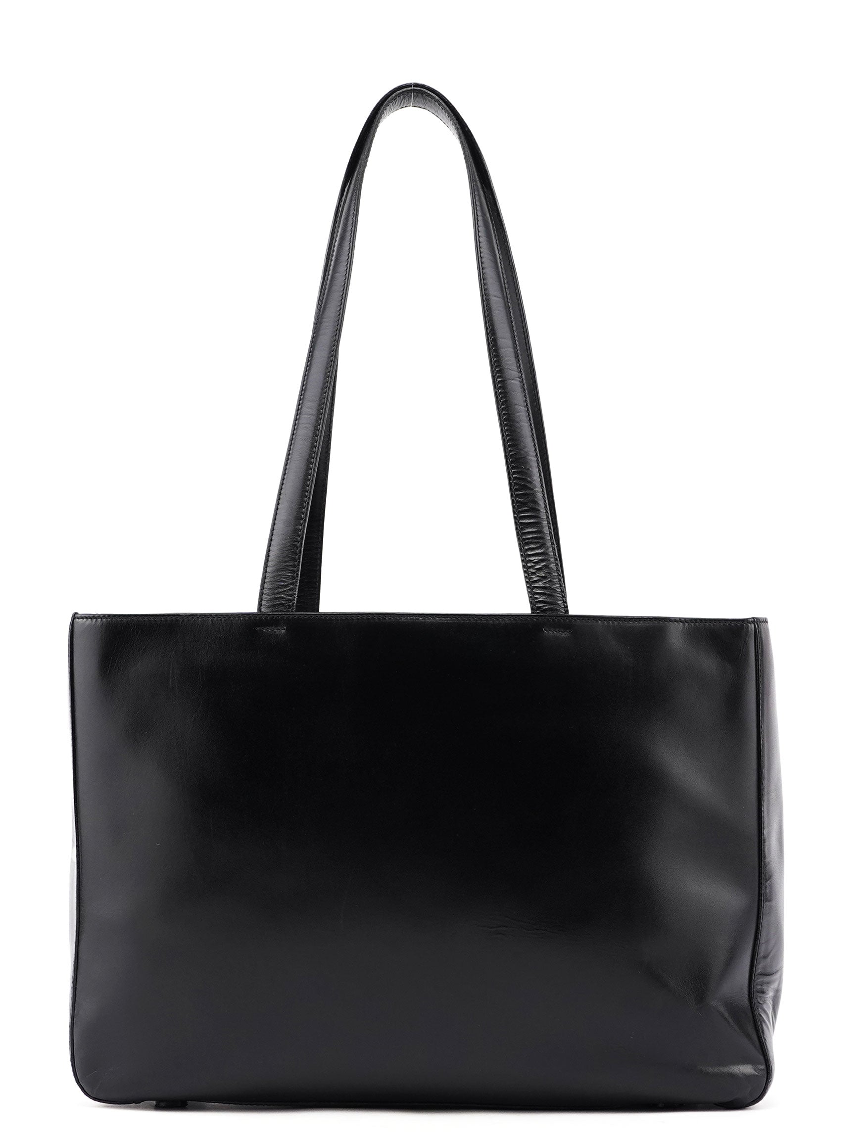 Prada Black Calfskin Tote Bag