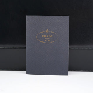 Prada Black Calfskin Vitello Top Handle Bag