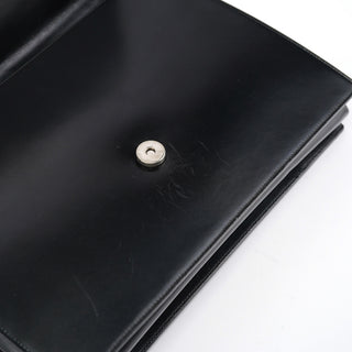 Prada Black Calfskin Vitello Top Handle Bag