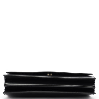 Prada Black Calfskin Vitello Top Handle Bag