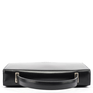 Prada Black Calfskin Vitello Top Handle Bag