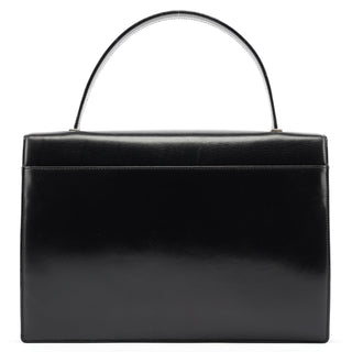 Prada Black Calfskin Vitello Top Handle Bag