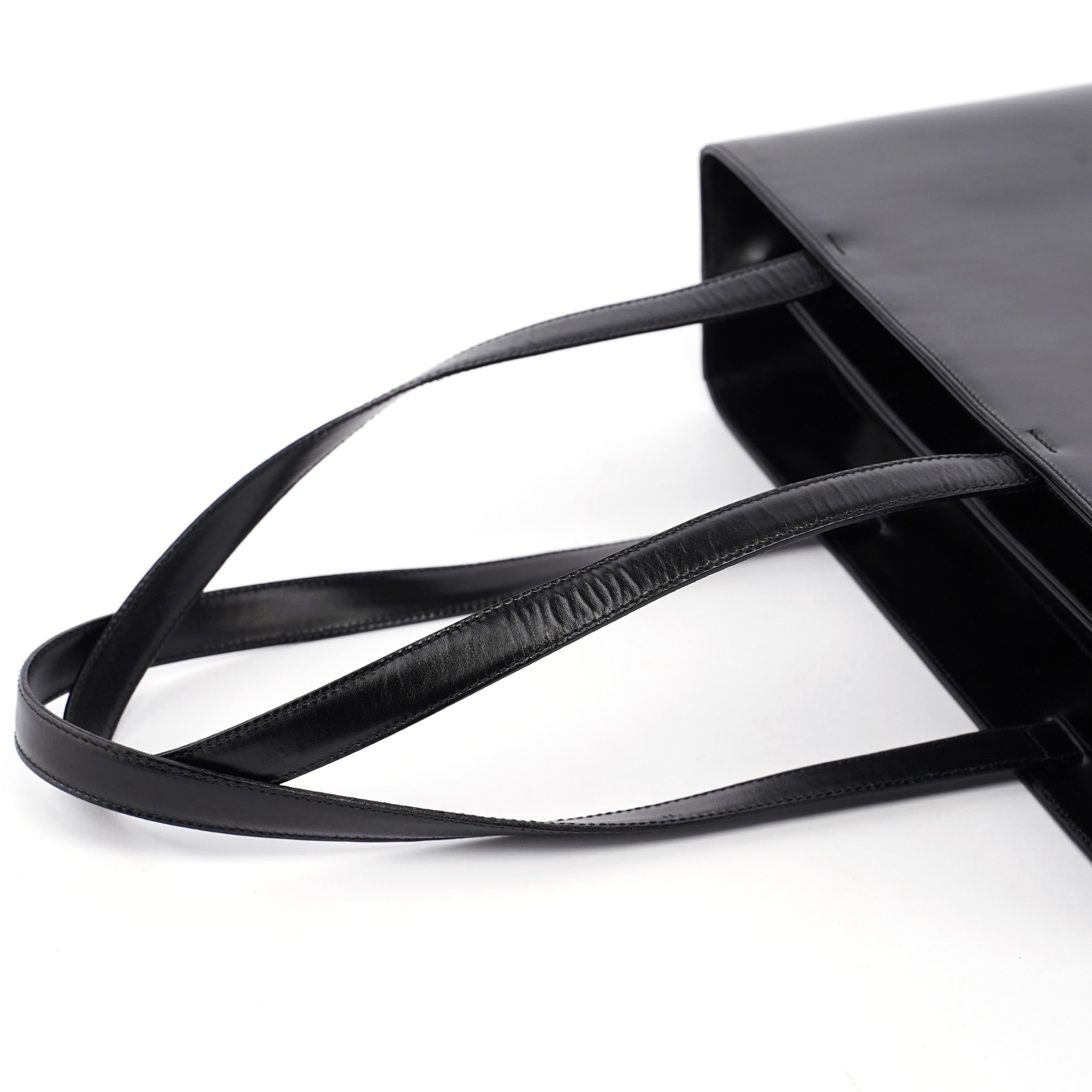 Prada Black Calfskin Vitello Tote