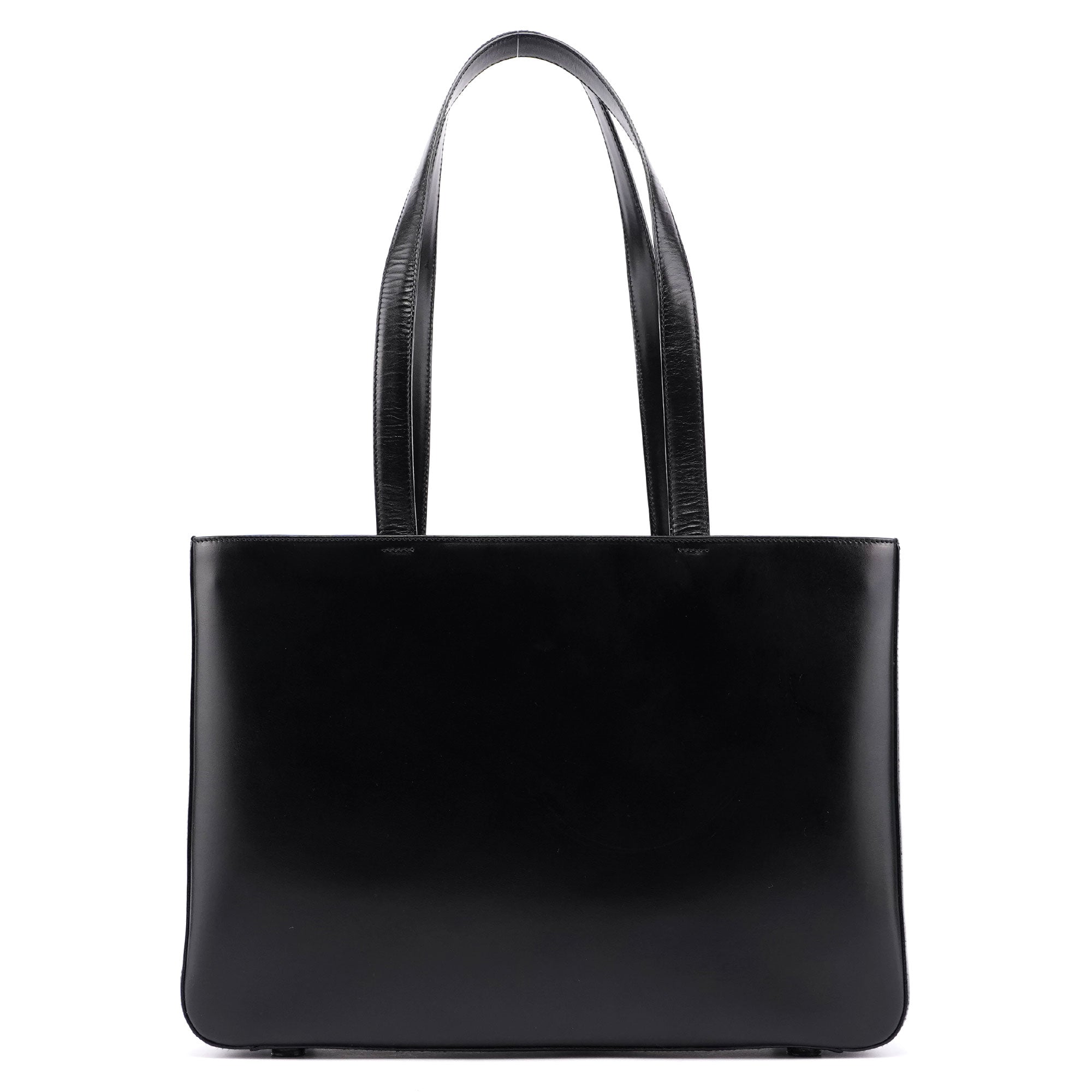 Prada Black Calfskin Vitello Tote