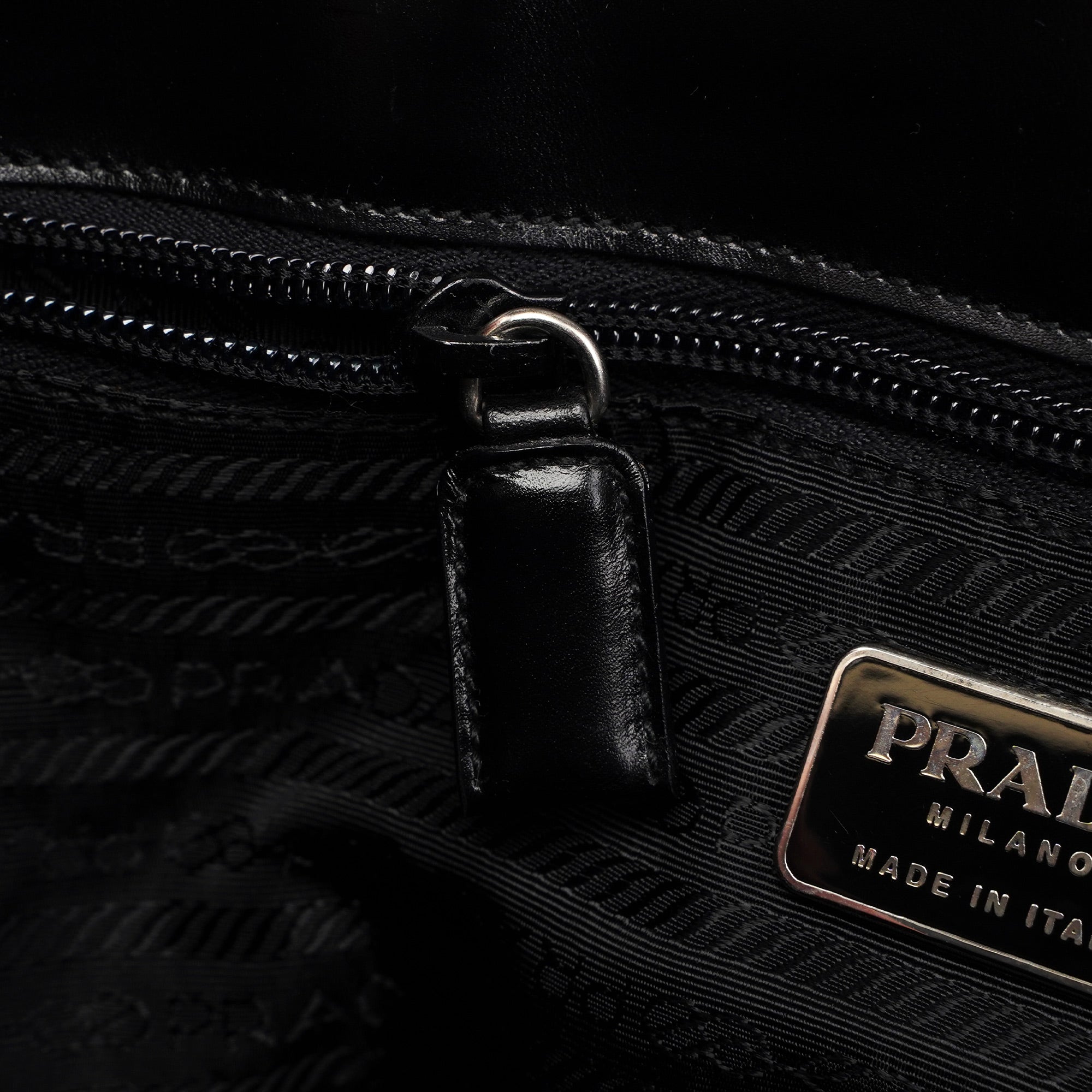 Prada Black Calfskin Vitello Tote
