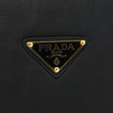 Prada Black Gold Tessuto Metallo Tote Bag